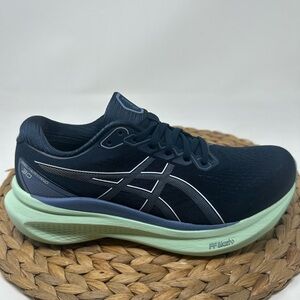 ASICS Women's Athletic Shoes - Dark Blue and Light Green